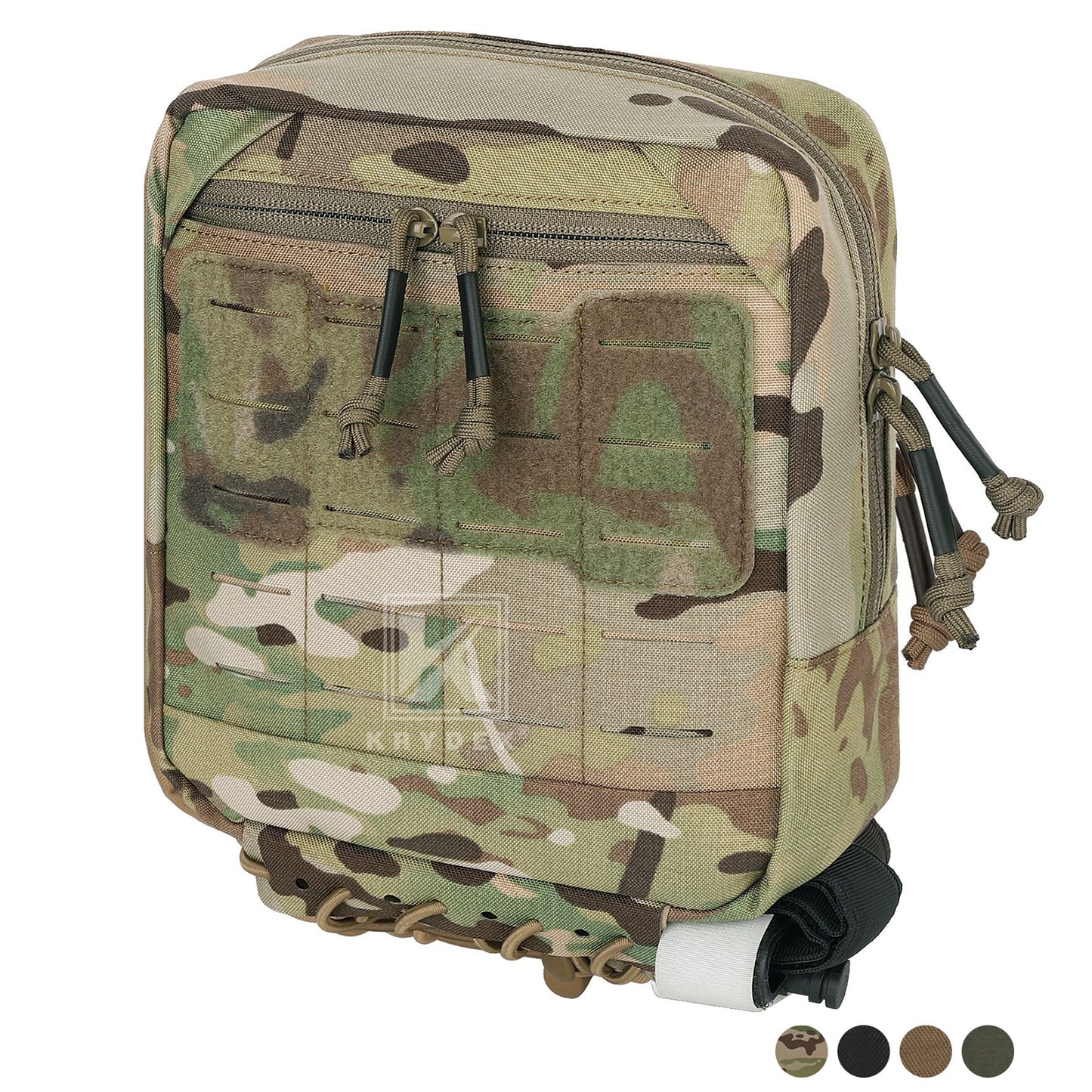 Krydex Tactical 8x7 Admin Pouch MOLLE Low Profile Modular Medic Pouch Tourniquet Holder