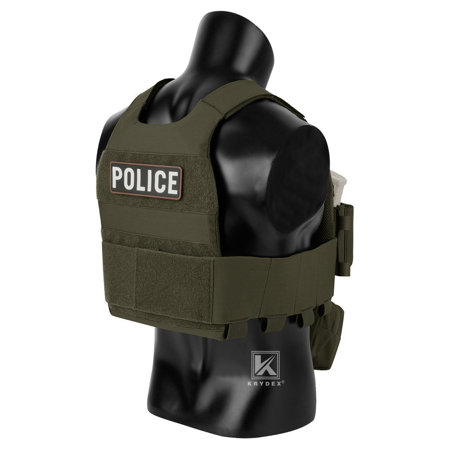 KRYDEX Low Vis Slick Plate Carrier Tactical Vest Body Armor w/MK Micro Fight Chest Rig Set