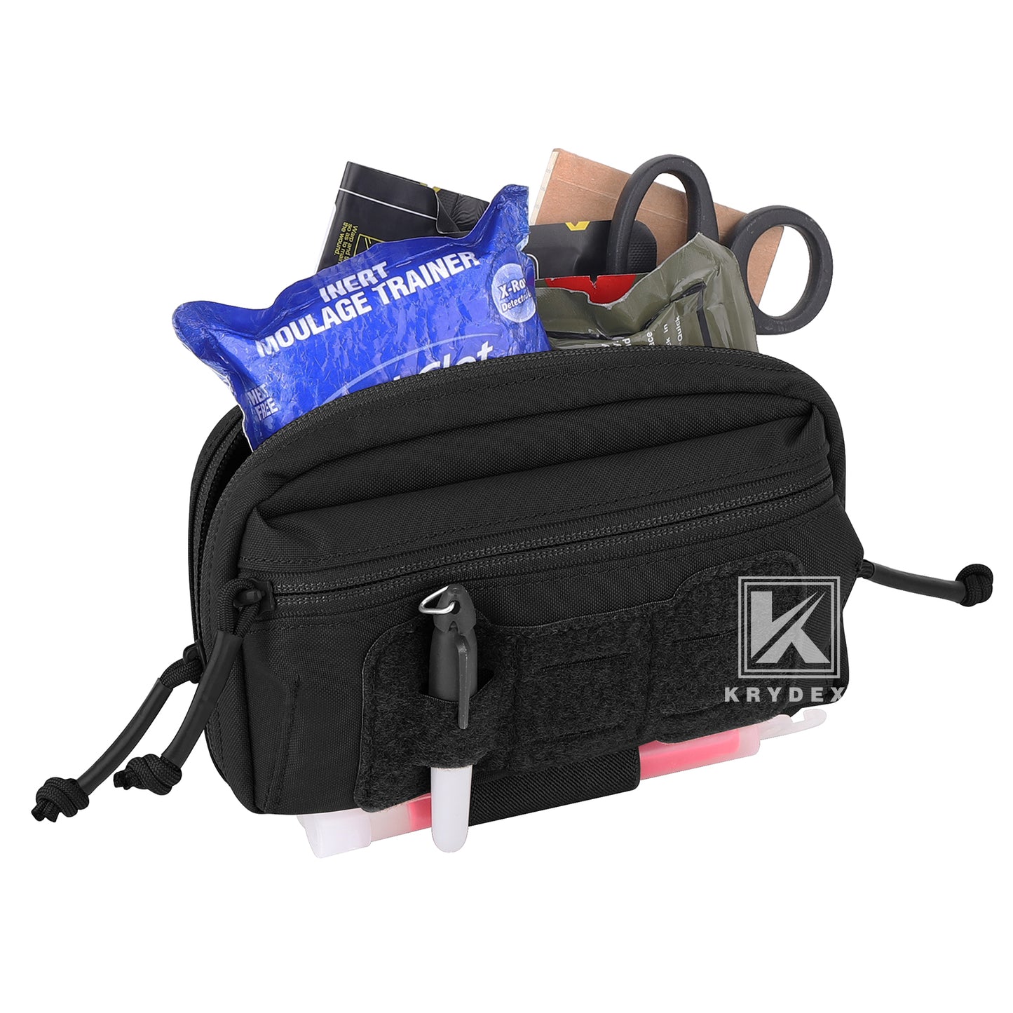 Krydex Tactical Admin Pouch Chest Bag MOLLE Utility Pouch Front Pocket for Vest and Chest Rig