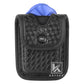 Krydex Glove Holder Basket Weave Molded Pager Pouch Latex Nitrile Disposable Gloves Pouch Fits 2" & 2.25" Duty Belt For Police Firefighter Law enforcement EMT Paramedic First Responders