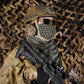 Krydex Tactical Scarf Headwrap Facecover Cotton Shemagh Breathable Balaclava Face Mask Neck Gaiter 43” x 43”