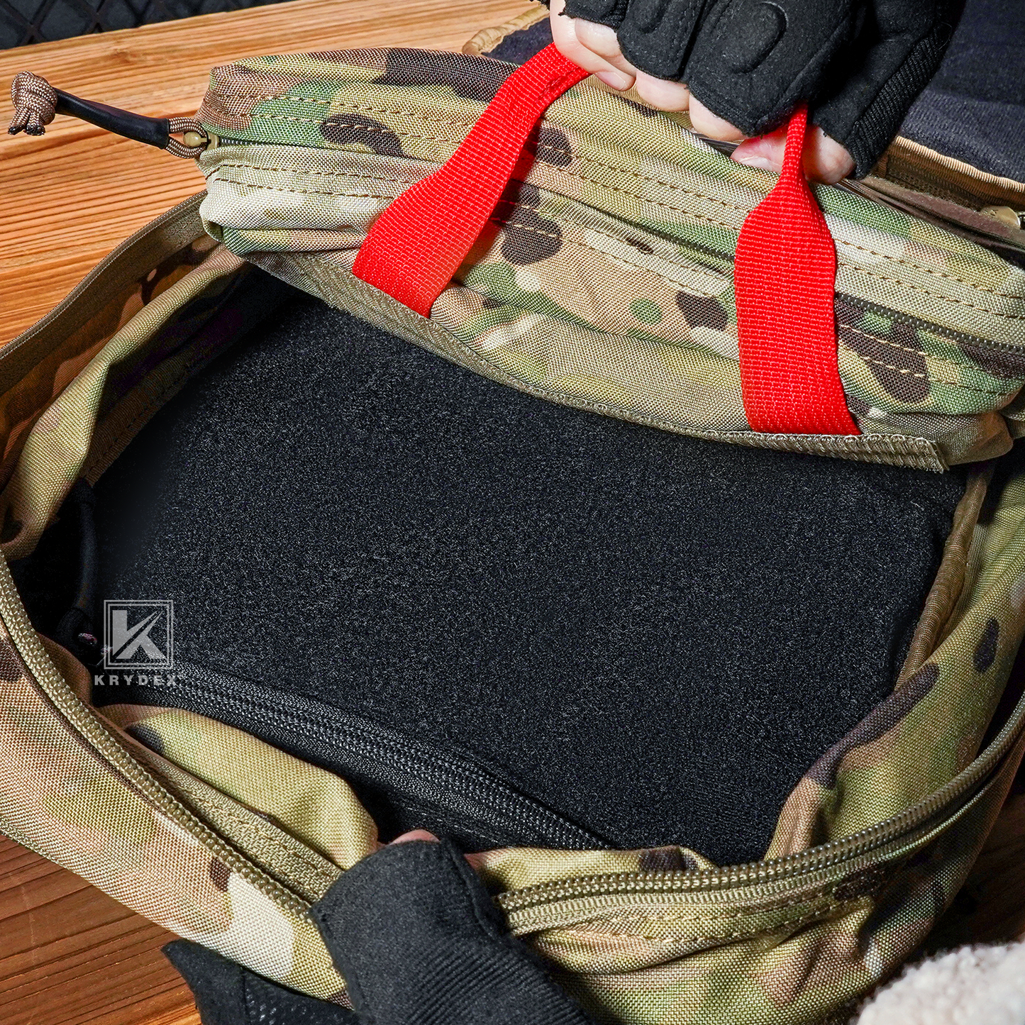 Krydex Clear Top Insert Large/Small for D3 Tactical Backpack Organizer Bag Hook & Loop Medic Pouch