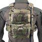 Krydex Tactical Back Panel Double Pouch Assault Zip On Modular Backpack for V5 vest