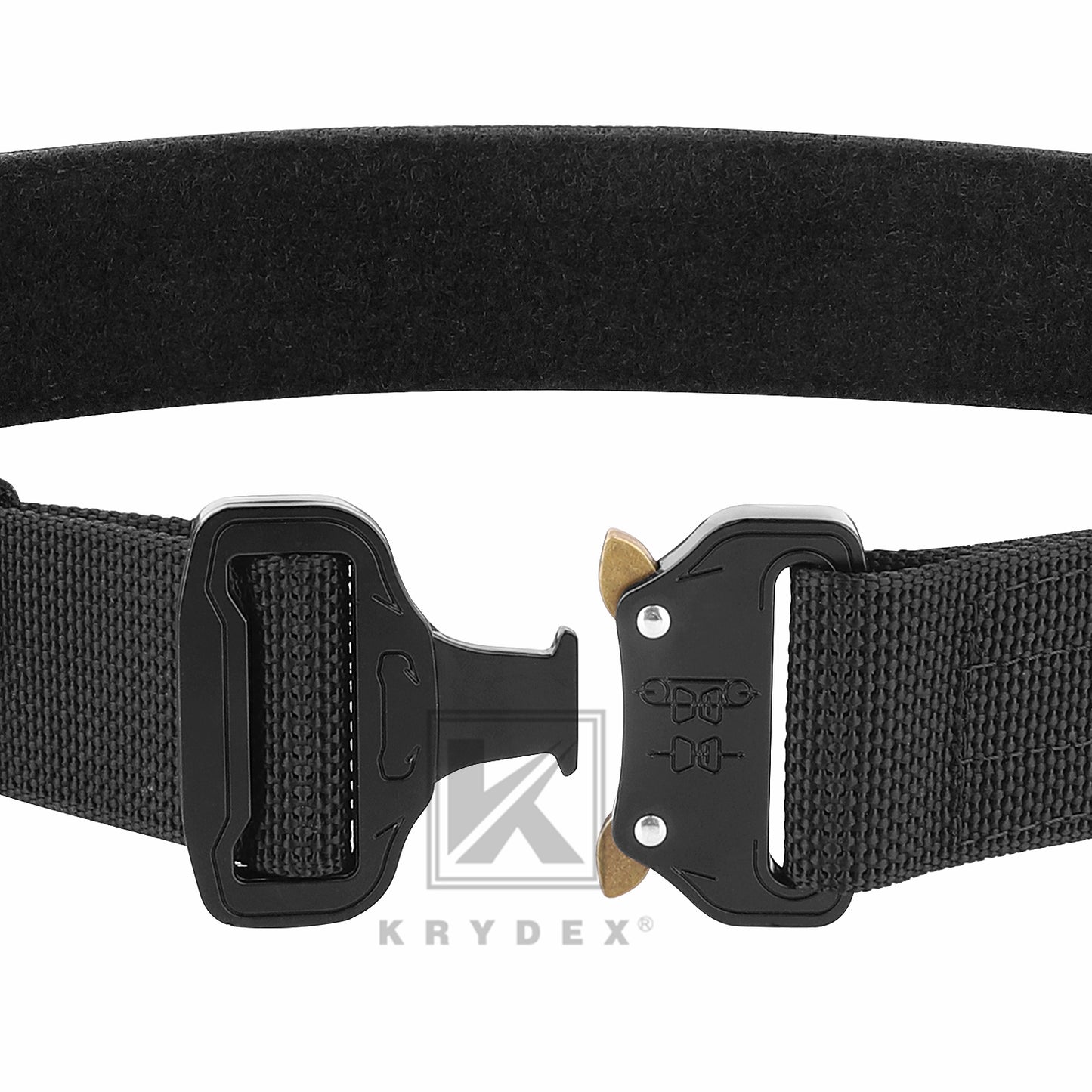 KRYDEX Battle Belts Tactical Stiffened 1.5" 2-Ply Tactical Gun Belt Quick Release Heavy Duty War Belt Combat Belt