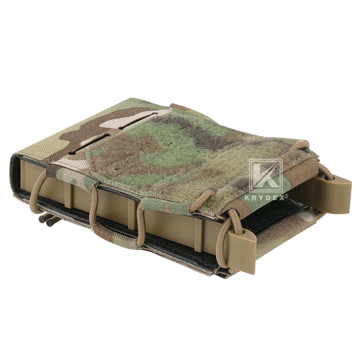 Krydex Tactical 556 Magazine Pouch Open Top Rifle Mag Carrier Rapid Access MOLLE Compatible
