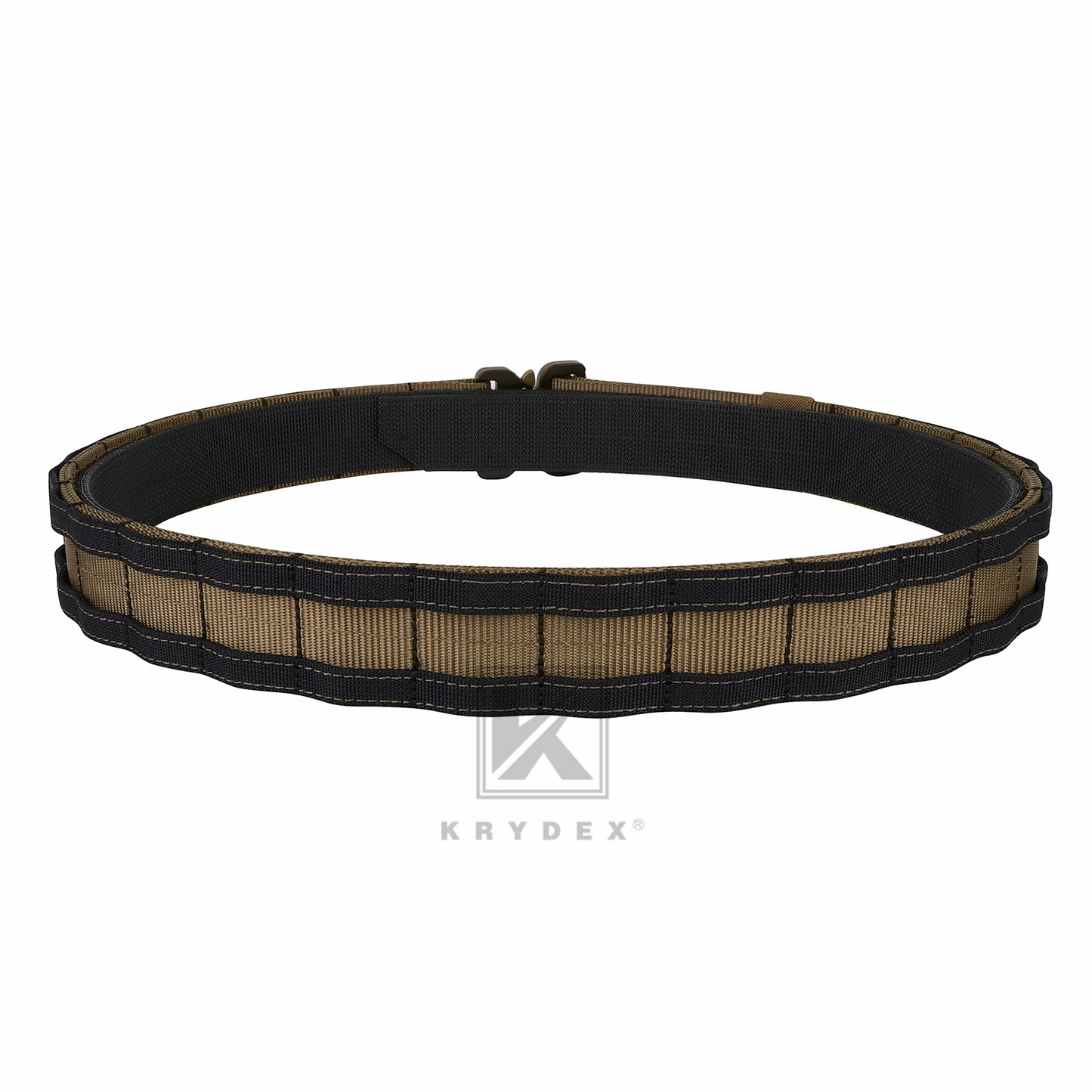 KRYDEX Quick Release 1.5"-1.75" Heavy Duty Metal Buckle Molle Rigger Outer & Inner Belt Airsoft Battle Tactical Outdoor Adjustable Waistband