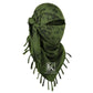 Krydex Tactical Scarf Headwrap Facecover Cotton Shemagh Breathable Balaclava Face Mask Neck Gaiter 43” x 43”