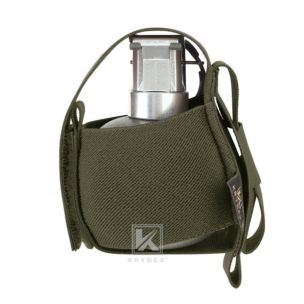 Krydex Tactical Elastic Frag Grenade Pouch MOLLE PALS & Belt system