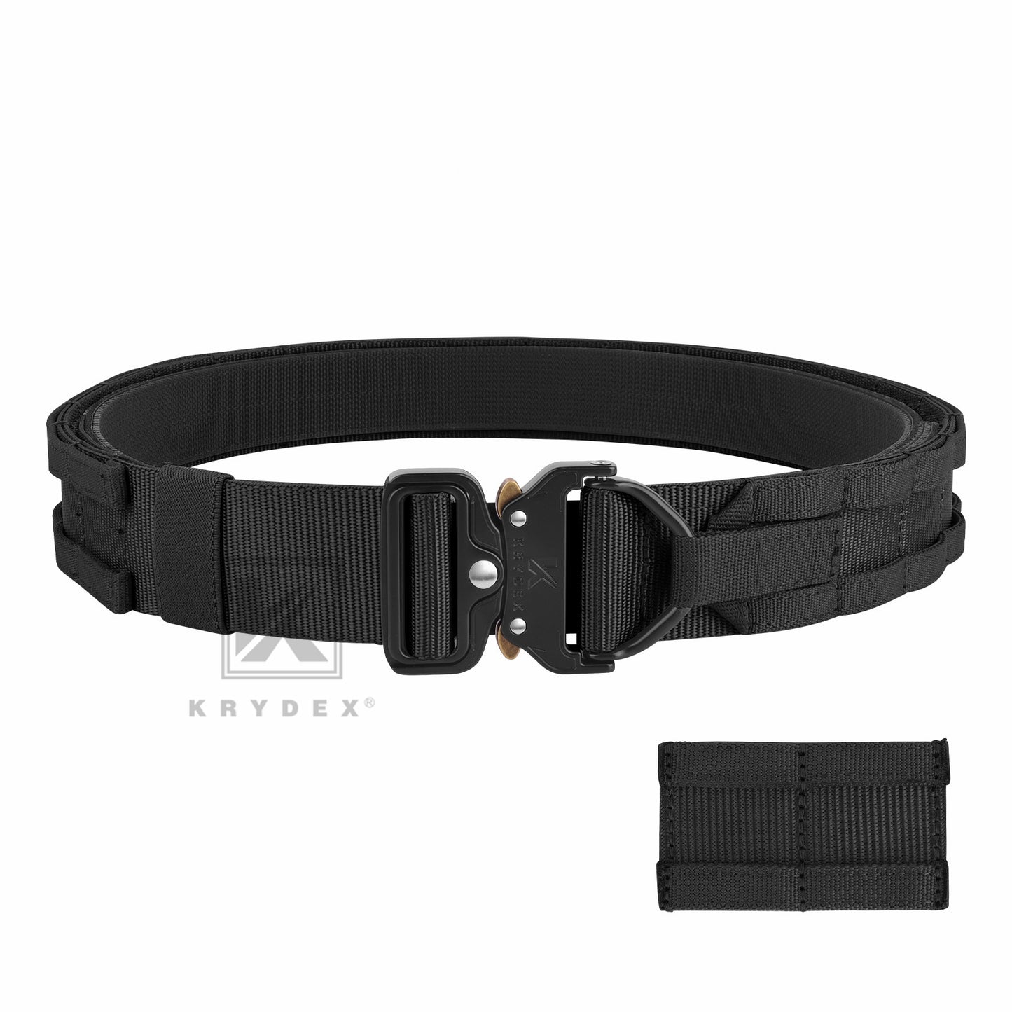 KRYDEX 1.75”& 1.5” Tactical Quick Release MOLLE D-Ring Belt Rigger Duty Gun Belt Outer & Inner Hunting Shooting Belt