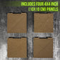 Krydex 4-Pack 4x4 Inch Dual-Sided Molle Patch Panel Hook & Loop Adapter Board for Patches Pouches & Accessories Reversible Hook/Loop Surface for Vests Backpacks & Tactical Gear Heavy-Duty Nylon