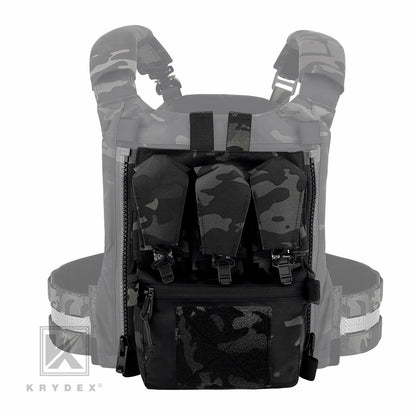 KRYDEX Tactical Zip On Assault Back Panel Banger MOLLE for FCPC V5 Plate Carrier Vest