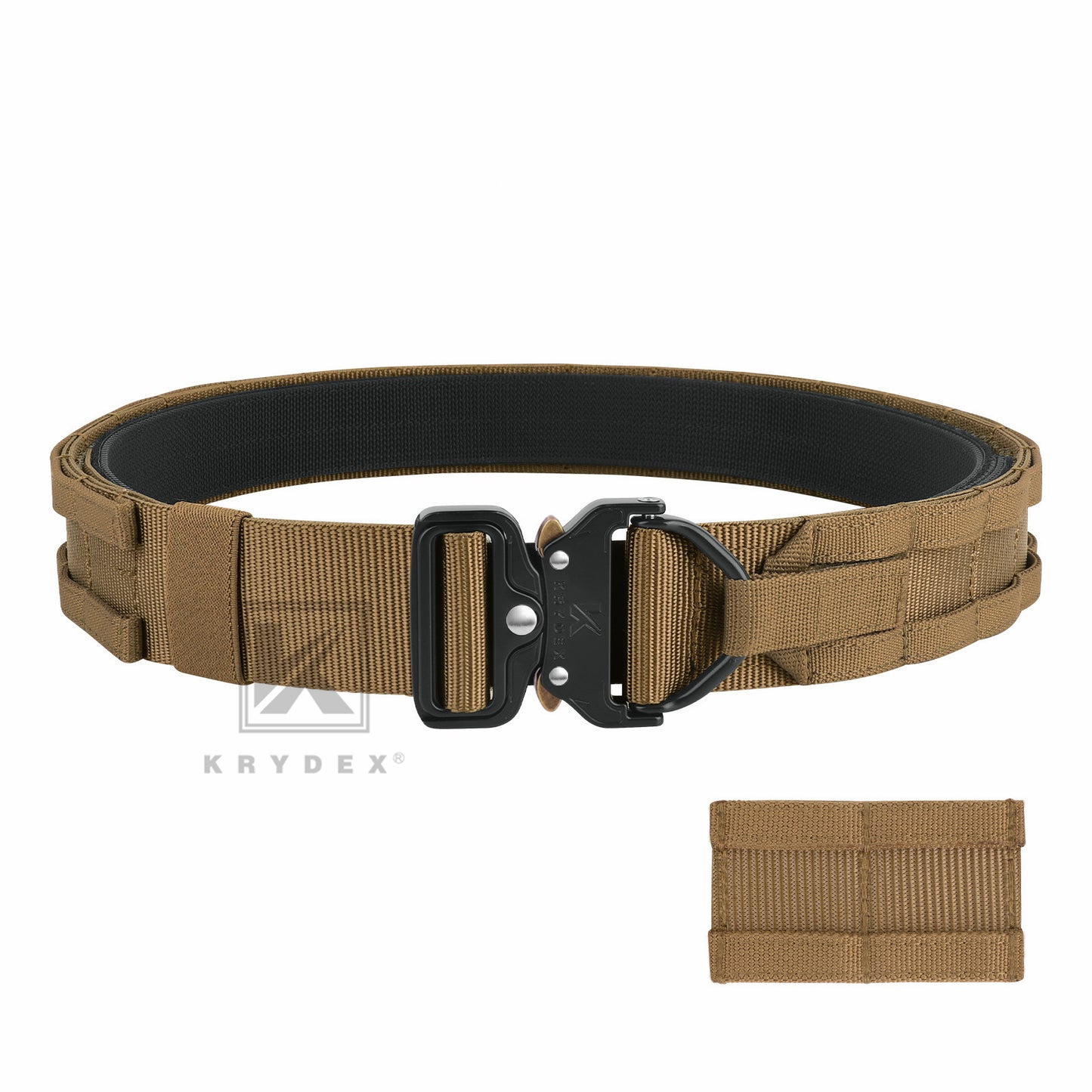 KRYDEX 1.75”& 1.5” Tactical Quick Release MOLLE D-Ring Belt Rigger Duty Gun Belt Outer & Inner Hunting Shooting Belt