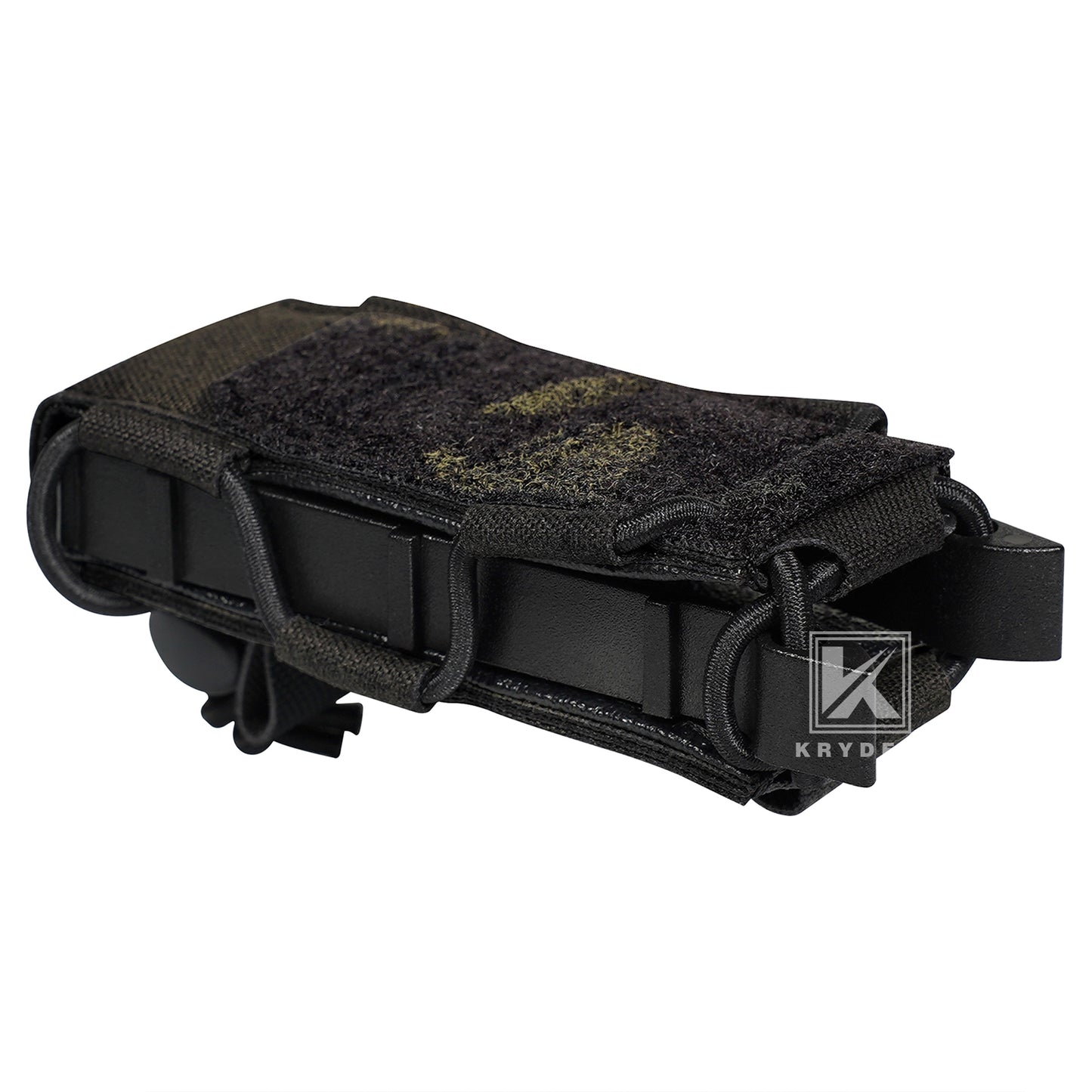 Krydex Tactical 9mm Magazine Pouch Open Top Pistol Mag Carrier Rapid Access MOLLE Compatible