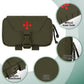 Krydex Tactical Rapid IFAK Pouch – Quick Release Tear-Off Medical Organizer MOLLE/Belt Mountable Trauma Kit 180° Flat Opening with Tourniquet & Shears Holder 500D Cordura
