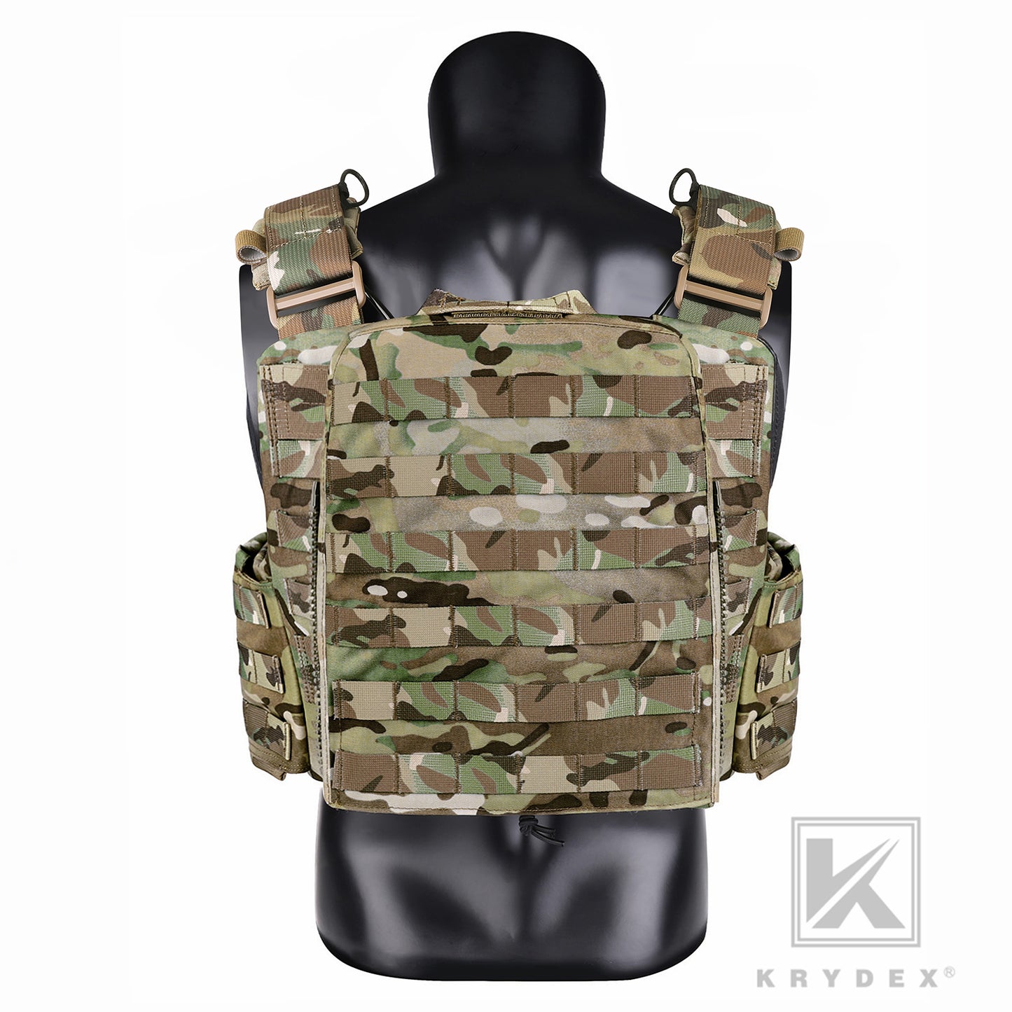 KRYDEX Tactical Plate Carrier Heavy Duty Modular MOLLE Vest