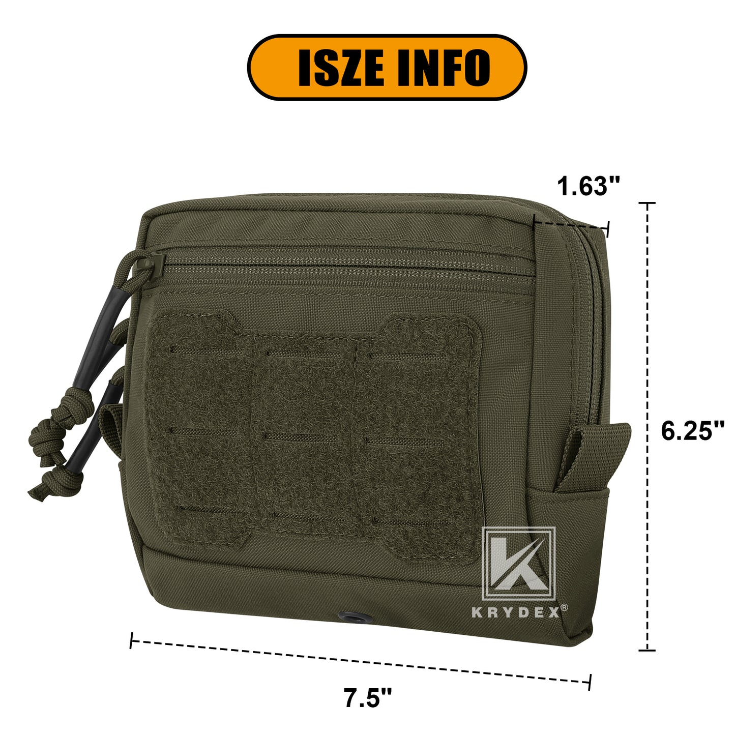 Krydex Tactical GP pouch General Purpose Pouch Utility EDC MOLLE Bag Belt Backpack Storage Bag