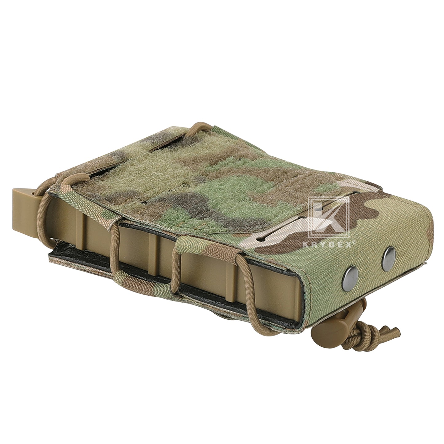 Krydex Tactical 556 Magazine Pouch Open Top Rifle Mag Carrier Rapid Access MOLLE Compatible