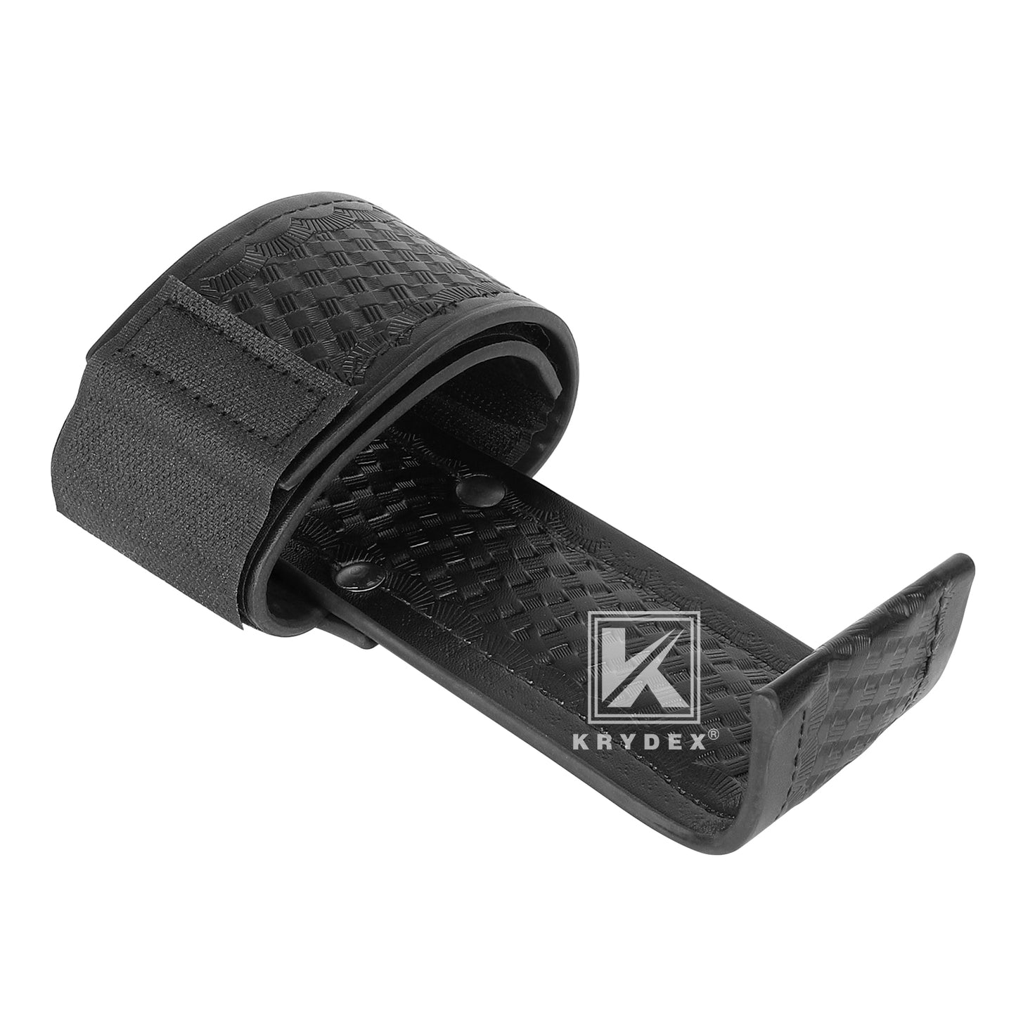 Krydex L-Style Universal Radio Holster Basketweave Two Way Radio Case Holder Fits For Motorola Kenwood 2” & 2.25” Duty Belt Carrier for First Responders