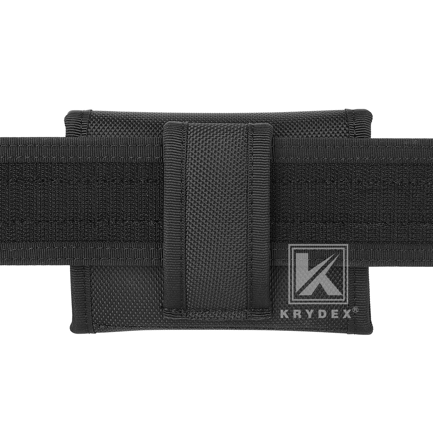 Krydex Flat Glove Holder Latex Nitrile Disposable Gloves Nylon Pouch Fits 2" & 2.25" Duty Belt For Police Firefighter Law enforcement EMT Paramedic First Responders