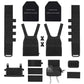 KRYDEX Low Vis Slick Plate Carrier Tactical Vest Body Armor w/MK Micro Fight Chest Rig Set