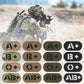 Krydex 4pcs AB+ POS Blood Type Patches Tactical Reflective Hook & Loop Badge First Aid Emergency IFAK Trauma Patch 2x1 In.