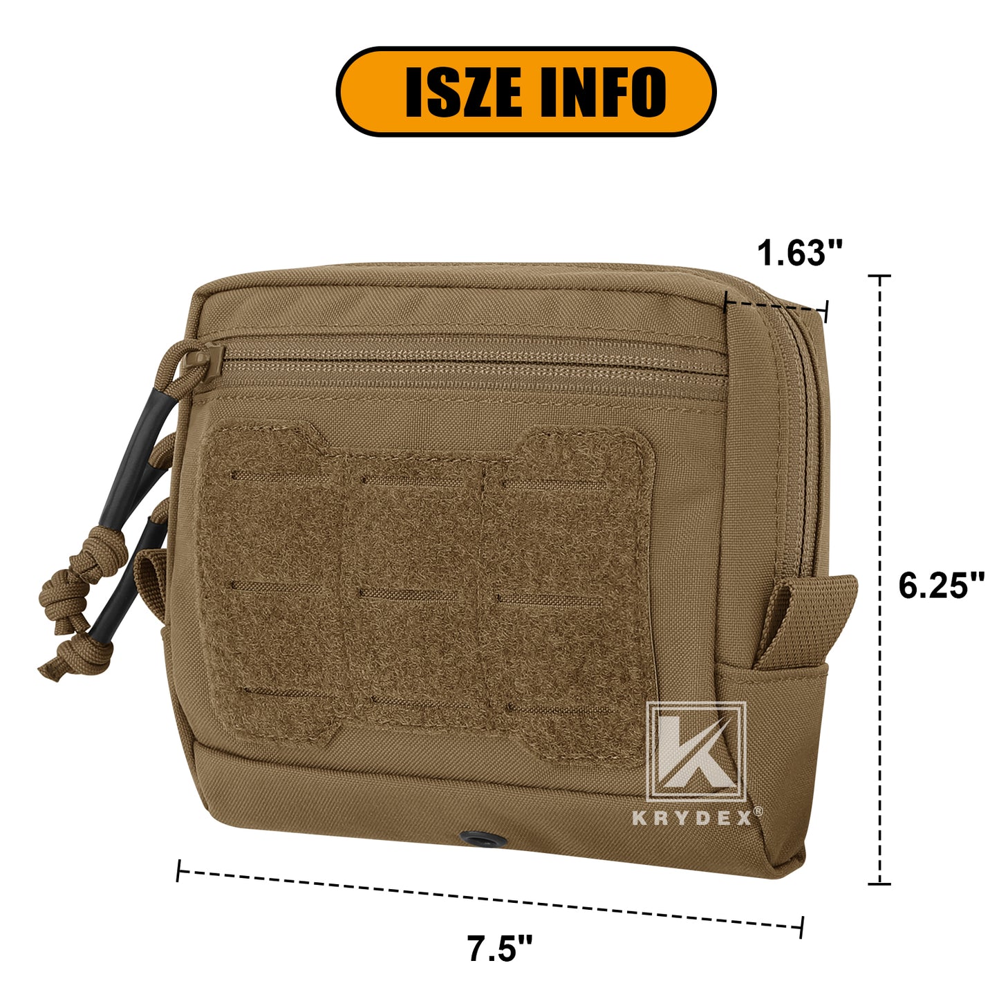 Krydex Tactical GP pouch General Purpose Pouch Utility EDC MOLLE Bag Belt Backpack Storage Bag