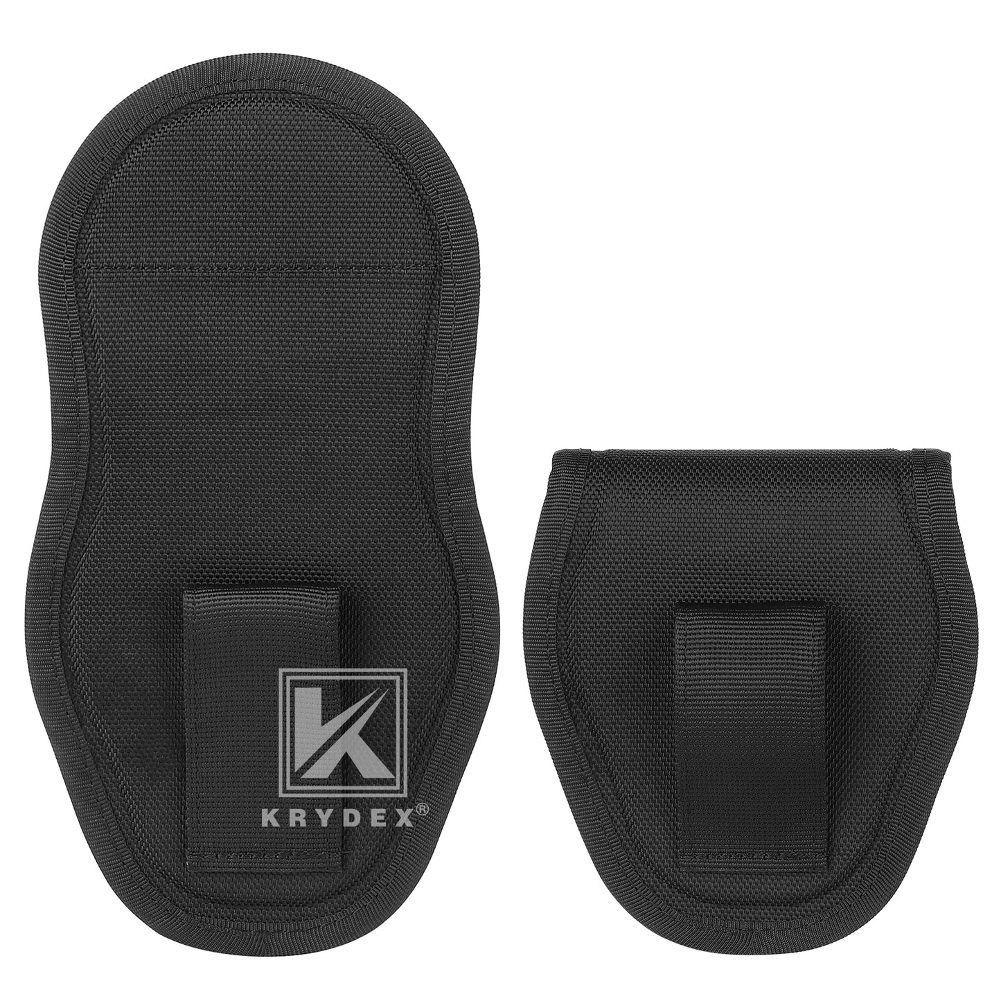 Krydex Hidden Snap Classic Handcuff Case Single Handcuff Pouch Fits 2” & 2.25” Duty Belt For Police Law Enforcement & Security Guard Equipment
