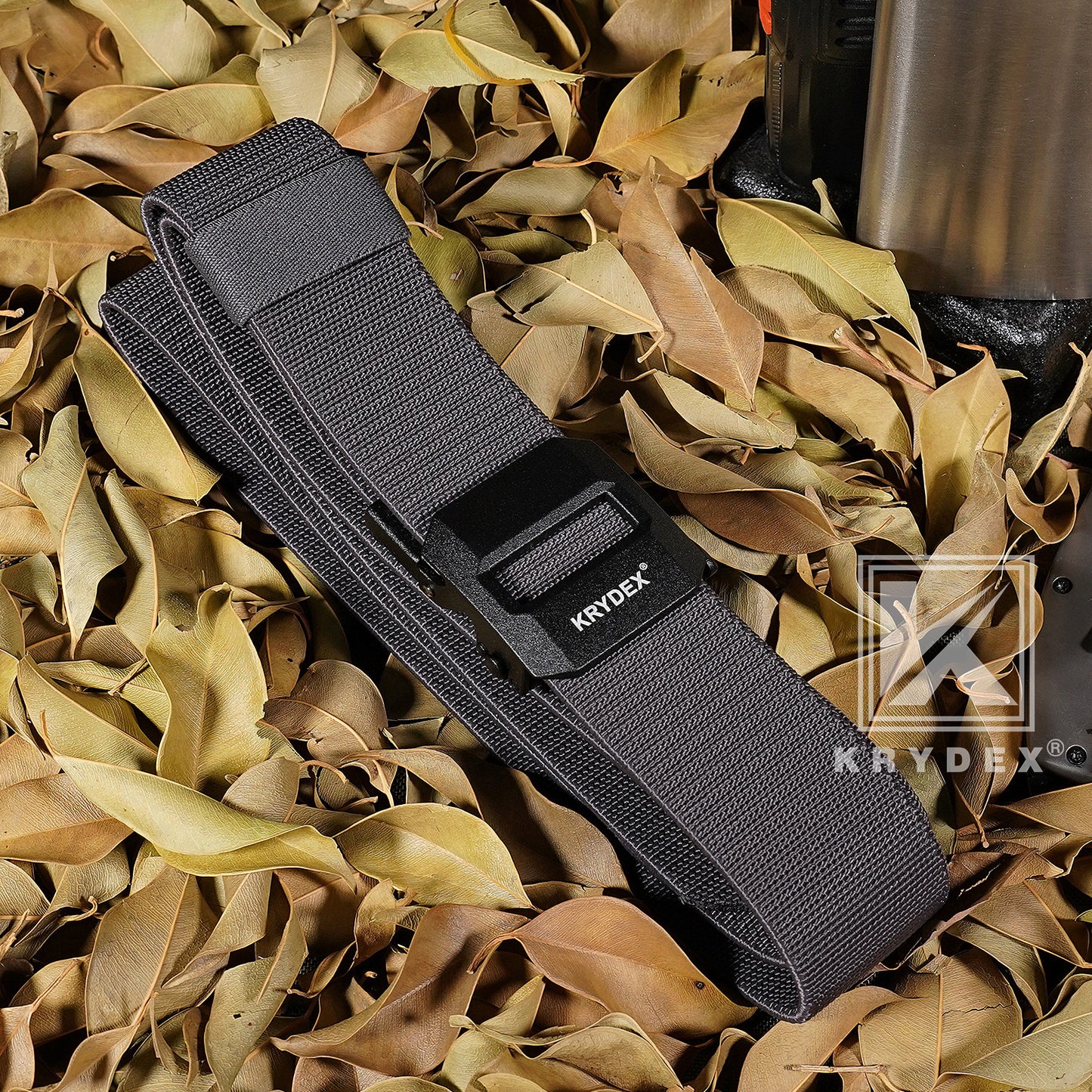 Krydex 1.5" Tactical Belt No Hole Auto-Locking Duty Work Belt Nylon Stretch EDC Belt