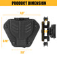 Krydex Handcuff Holster 360° Rotatable Dual-Lock Mount For 1.5”-2.25” Belt & MOLLE Clip Fits S&W Model 100/ASP/Peerless Chain Handcuffs Holder
