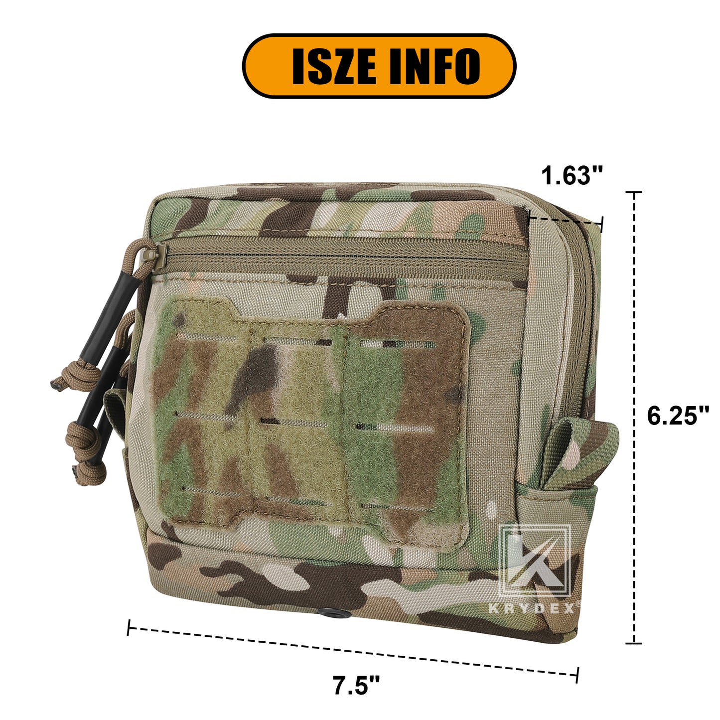 Krydex Tactical GP pouch General Purpose Pouch Utility EDC MOLLE Bag Belt Backpack Storage Bag