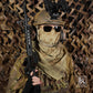 Krydex Tactical Scarf Headwrap Facecover Cotton Shemagh Breathable Balaclava Face Mask Neck Gaiter 43” x 43”