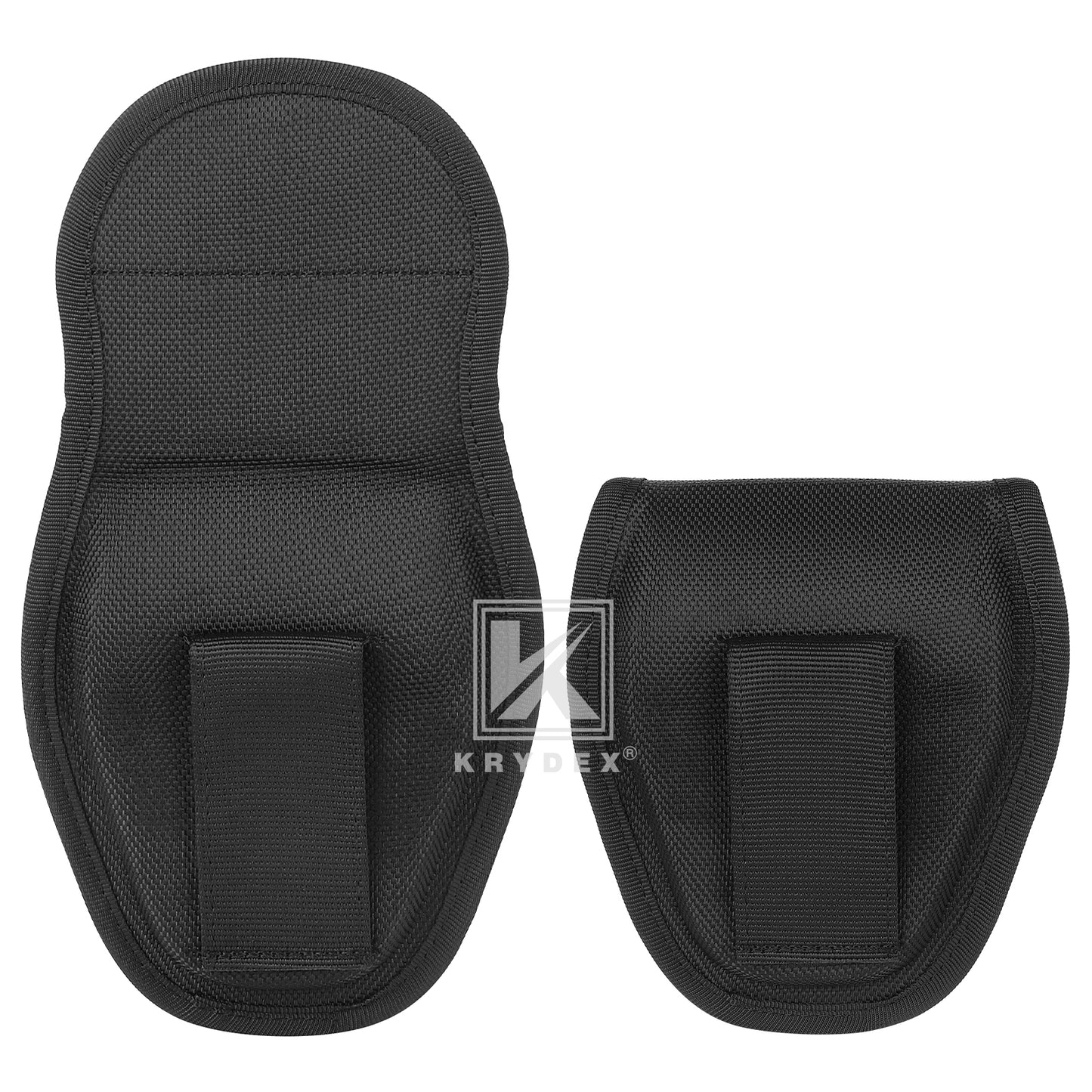 Krydex Hidden Snap Classic Handcuff Case Double Handcuff Pouch Fits 2” & 2.25” Duty Belt For Police Law Enforcement & Security Guard Equipment
