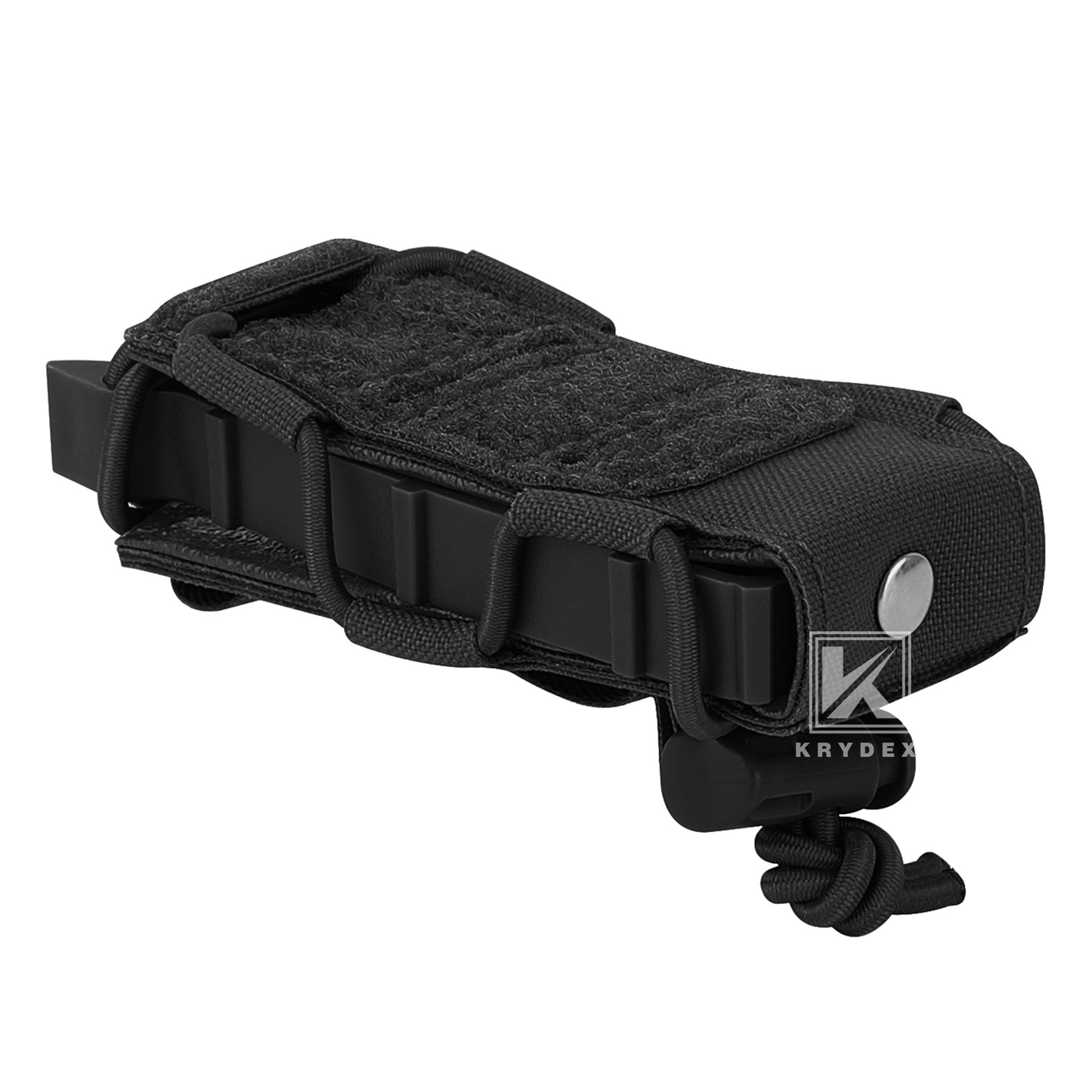 Krydex Tactical 9mm Magazine Pouch Open Top Pistol Mag Carrier Rapid Access MOLLE Compatible