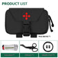 Krydex Tactical Rapid IFAK Pouch – Quick Release Tear-Off Medical Organizer MOLLE/Belt Mountable Trauma Kit 180° Flat Opening with Tourniquet & Shears Holder 500D Cordura