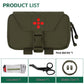 Krydex Tactical Rapid IFAK Pouch – Quick Release Tear-Off Medical Organizer MOLLE/Belt Mountable Trauma Kit 180° Flat Opening with Tourniquet & Shears Holder 500D Cordura