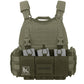 Krydex Tactical Triple 556 Magazine Pouch Placard 3x GP Pouches Detachable Mag Holders for Chest Rig and Vest