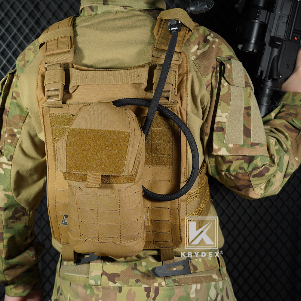 Krydex Tactical 1.5L 50oz Hydration Bladder Pouch Low Profile Hydra Carrier MOLLE Water Pack