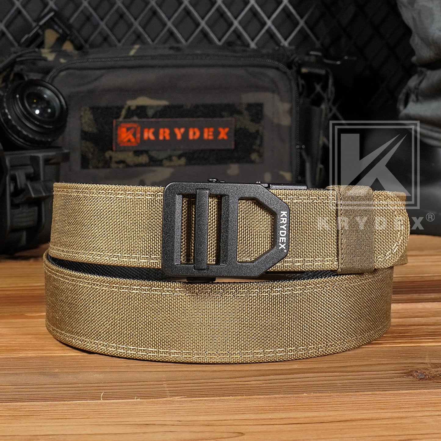Krydex Tactical Belt 1.5" Heavy Duty EDC Gun Belt Rigid Nylon CCW Belt Quick Release