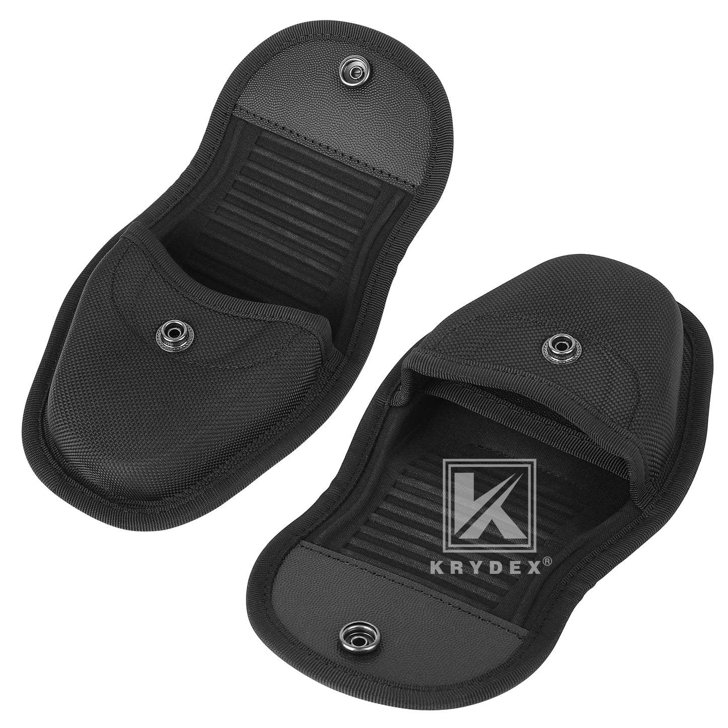 Krydex Hidden Snap Classic Handcuff Case Double Handcuff Pouch Fits 2” & 2.25” Duty Belt For Police Law Enforcement & Security Guard Equipment