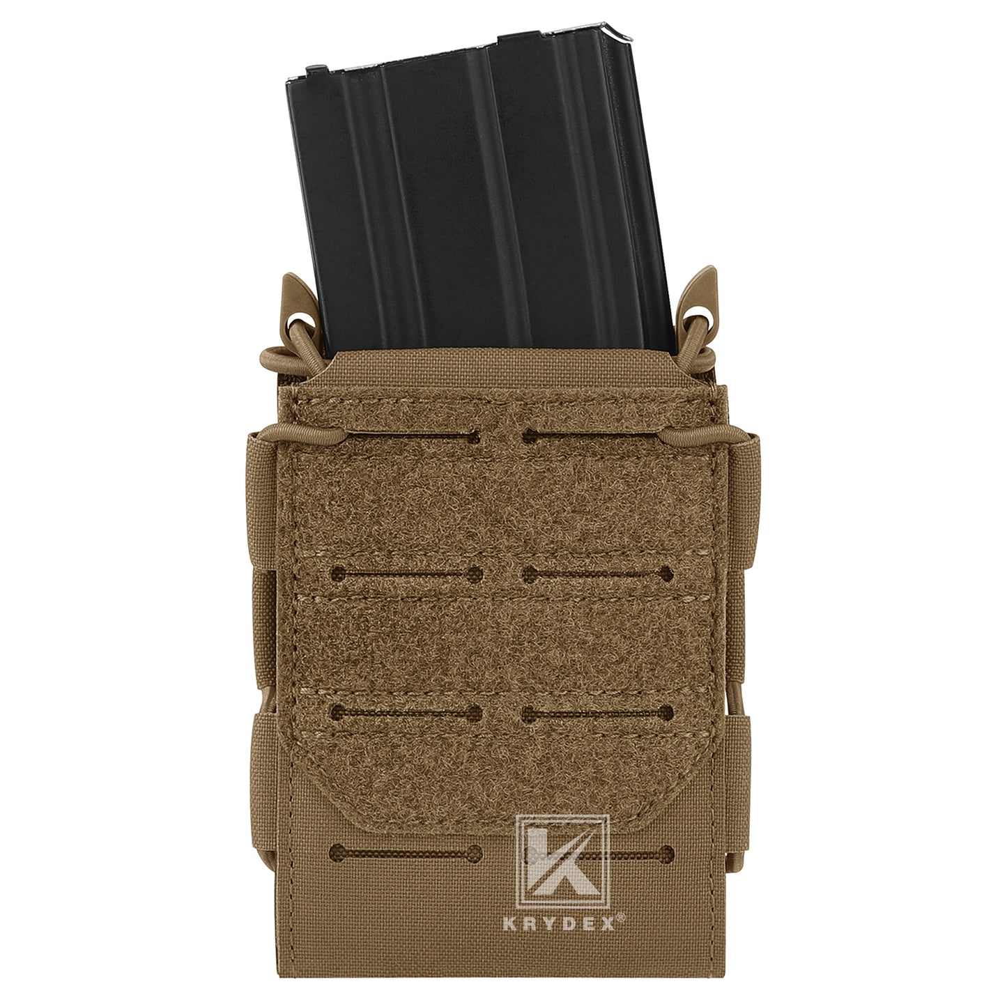 Krydex Tactical 556 Magazine Pouch Open Top Rifle Mag Carrier Rapid Access MOLLE Compatible