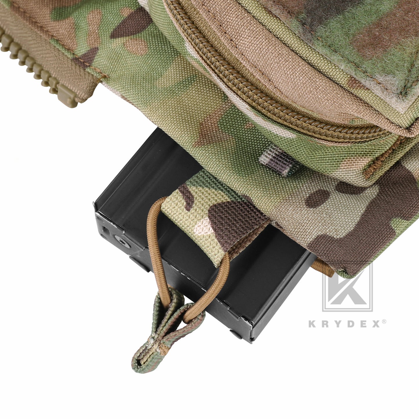 KRYDEX Tactical Modular Zip On Backpack for CPC NCPC JPC 2.0 AVS Vest Zipper Molle Back Panel