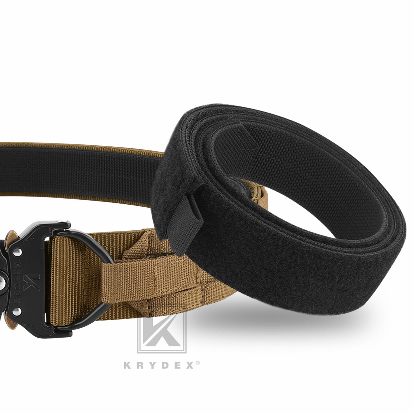 KRYDEX 1.75”& 1.5” Tactical Quick Release MOLLE D-Ring Belt Rigger Duty Gun Belt Outer & Inner Hunting Shooting Belt