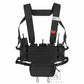 Krydex Tactical Chest Rig Padded Shoulder Strap Laser Cut H-Harness Fat Shoulder Waist Back Strap for Micro Fight Chassic Placard