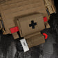 Krydex Tactical Micro Trauma Pouch MED IFAK Kit First Aid Insert Medical Holder Removable Tourniquet Holder MOLLE & Belt Compatible