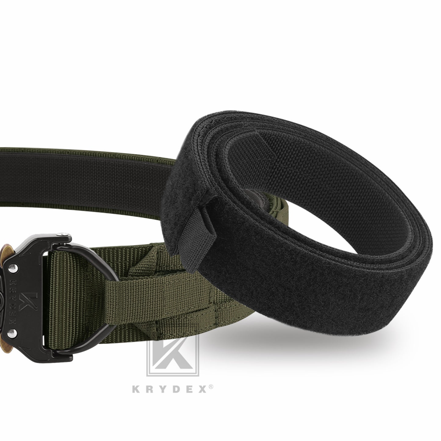 KRYDEX 1.75”& 1.5” Tactical Quick Release MOLLE D-Ring Belt Rigger Duty Gun Belt Outer & Inner Hunting Shooting Belt