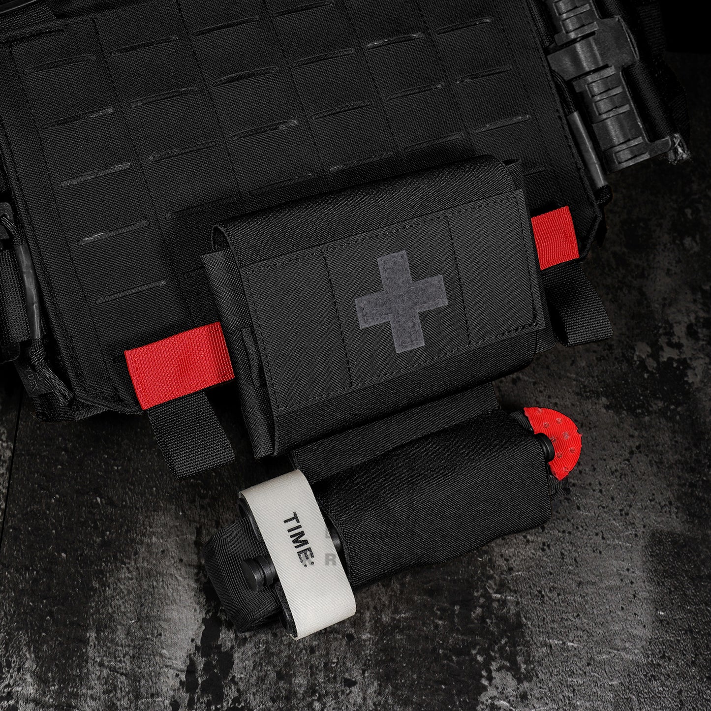 Krydex Tactical Micro Trauma Pouch MED IFAK Kit First Aid Insert Medical Holder Removable Tourniquet Holder MOLLE & Belt Compatible