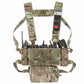 Krydex Tactical Chest Rig Padded Shoulder Strap Laser Cut H-Harness Fat Shoulder Waist Back Strap for Micro Fight Chassic Placard