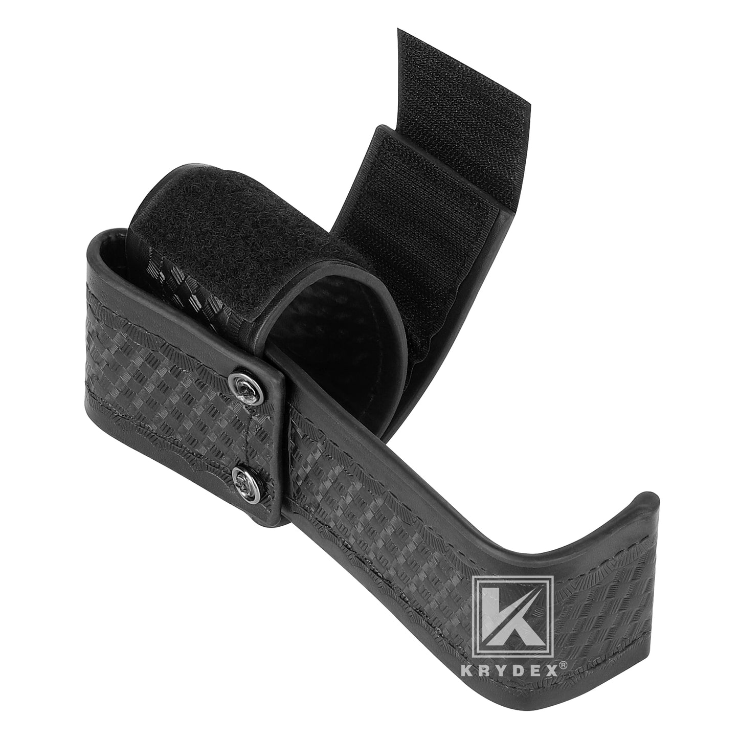 Krydex L-Style Universal Radio Holster Basketweave Two Way Radio Case Holder Fits For Motorola Kenwood 2” & 2.25” Duty Belt Carrier for First Responders