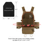 KRYDEX Low Vis Slick Plate Carrier Tactical Vest Body Armor w/MK Micro Fight Chest Rig Set