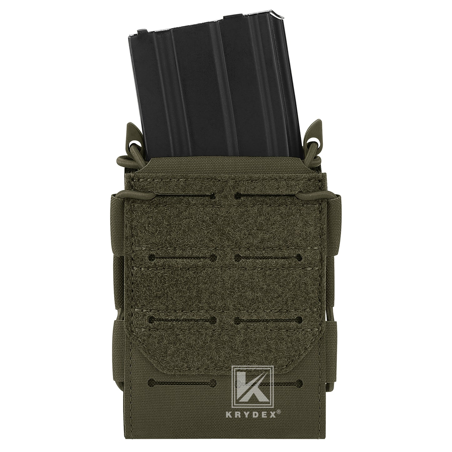 Krydex Tactical 556 Magazine Pouch Open Top Rifle Mag Carrier Rapid Access MOLLE Compatible